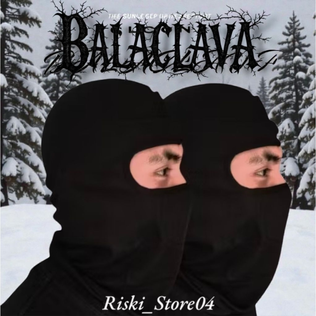 (COD) BALACLAVA // Masker Ninja Hitam Full Face // Masker Topeng