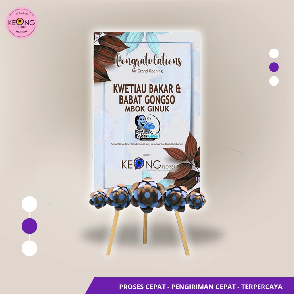 Paket 2 Papan Ucapan Paper Flower