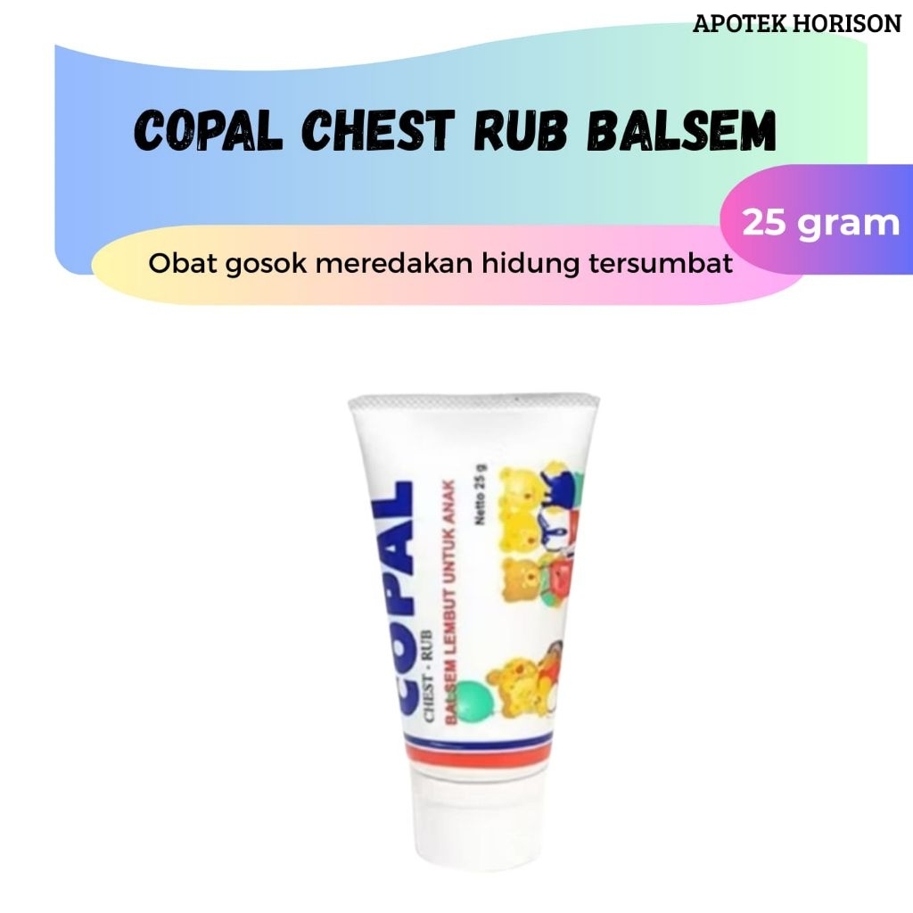 Copal Chest Rub Balsem 25 gram (1 tube) - Obat gosok meredakan hidung tersumbat pada bayi dan anak-a
