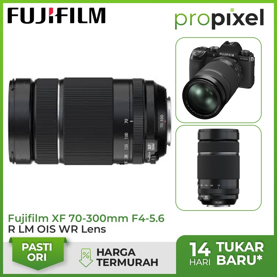 Fujifilm XF 70-300mm F4-5.6 R LM OIS WR Fujinon XF70-300mm Garansi Resmi