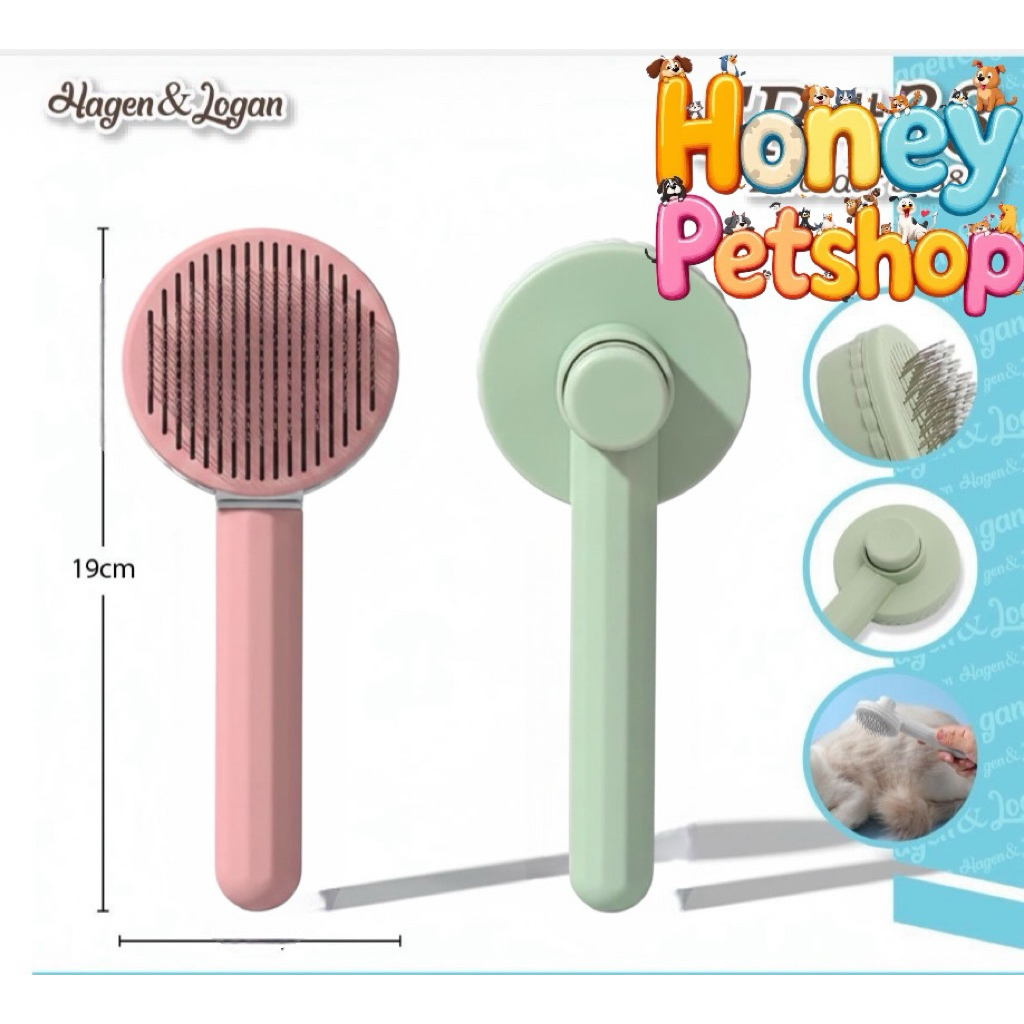 HAGEN & LOGAN SISIR KUCING DENGAN TOMBOL