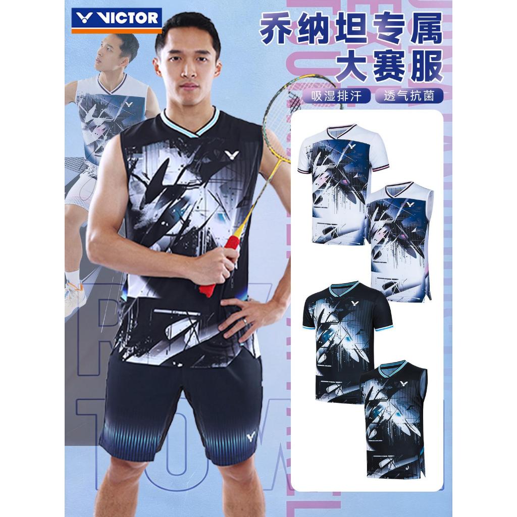 New 2026 Jersey Sleveeless Badminton Victory Jonatan Christie T-60007 Original