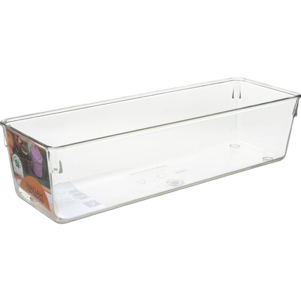 Organizer kulkas/ Wadah serbaguna acrilic/ green leaf 1381