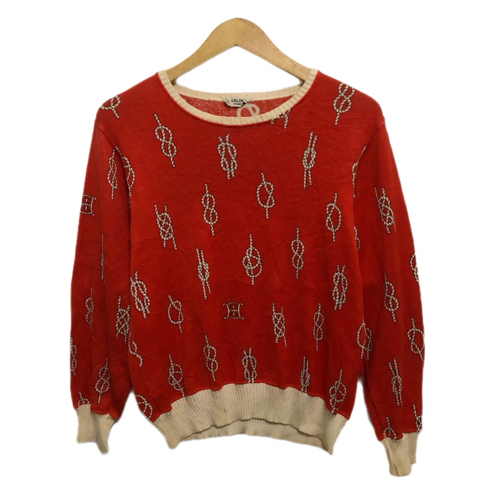 Celine knitwear / celine vintage sweatshirt
