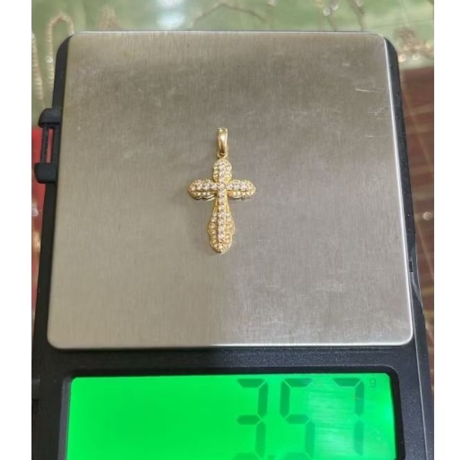 liontin salib emas 22k kadar 700 harga disc