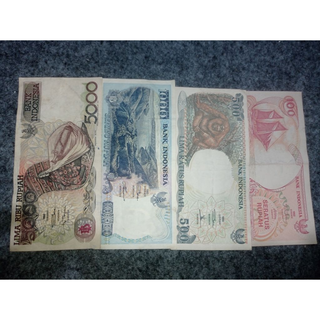 uang kertas kuno paket murah 100 - 5000