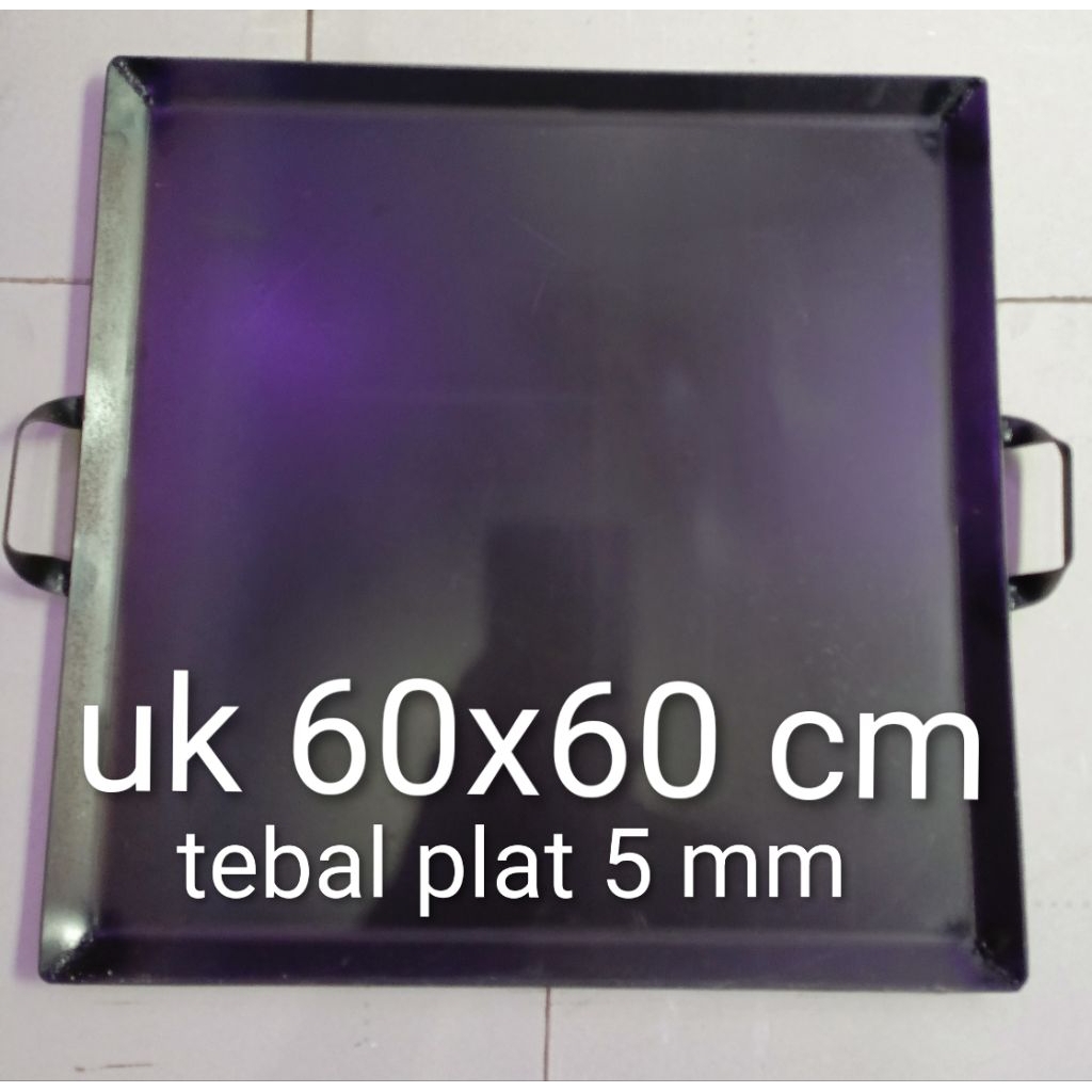 wajan steak anti lengket plat baja panggangan pembakaran loyang teflon kuali panci alat dapur perabo