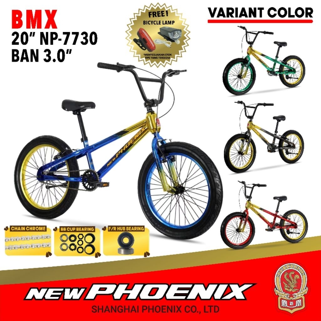 sepeda BMX new Phoenix 20 inci