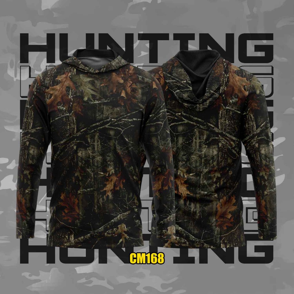 Jersey Camo Hunting Shooting_Baju Berburu Camo Premium Series CM168_Baju Camo Menembak Perbakin_Baju