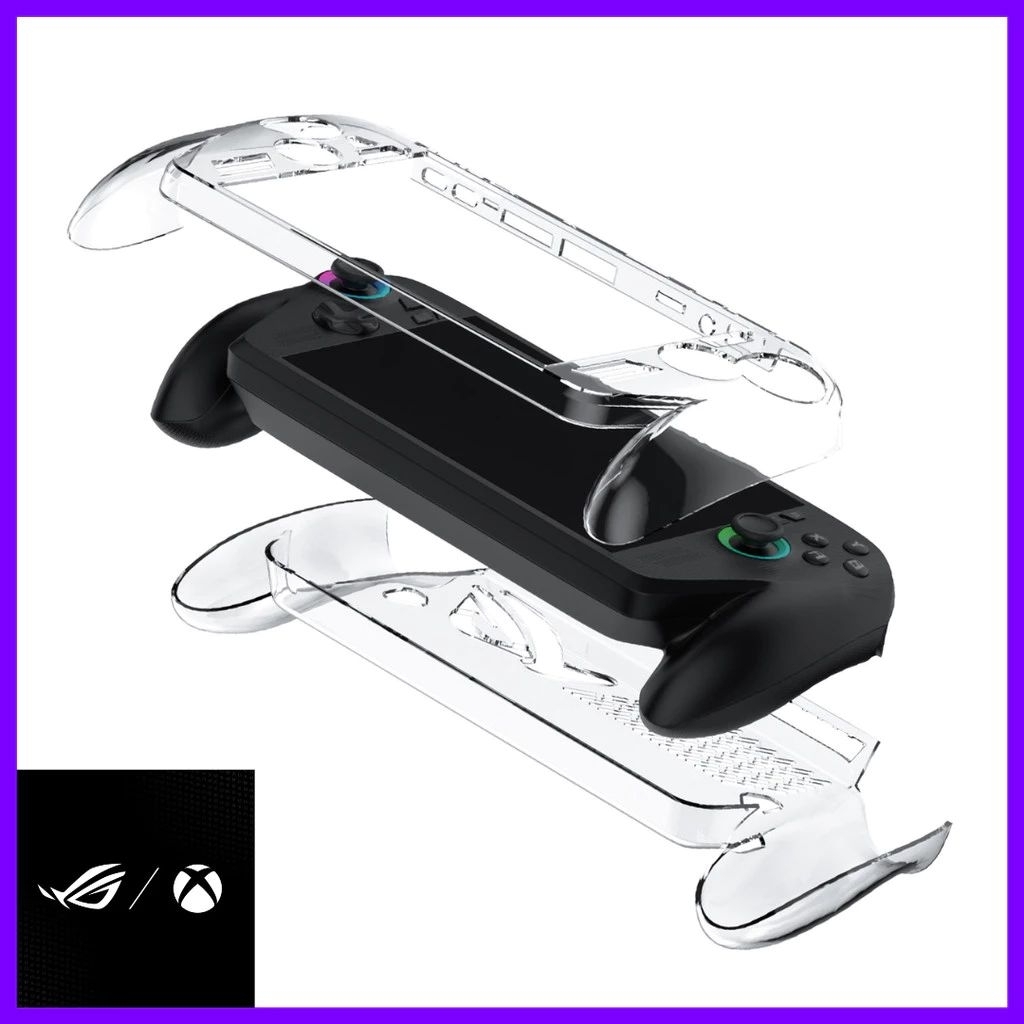 Ergonomic Transparent Crystal Case untuk ROG Xbox Ally / ROG Xbox Ally X