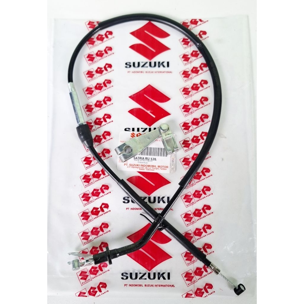 KABEL KOPLING PLUS LEVER TUAS TARIKAN KOPLING SUZUKI SATRIA 2 TAK HIU LUMBA
