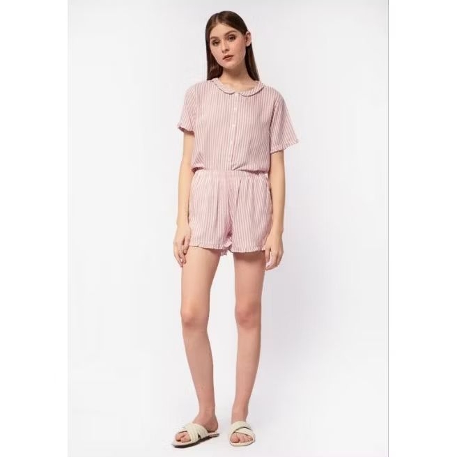 COLORBOX Printed Shorts Pajama Set Pink