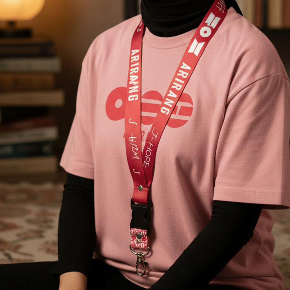 Lanyard BTS World Tour ARIRANG  RM Jin Suga J-Hope Jimin V Jungkook gantungan id card