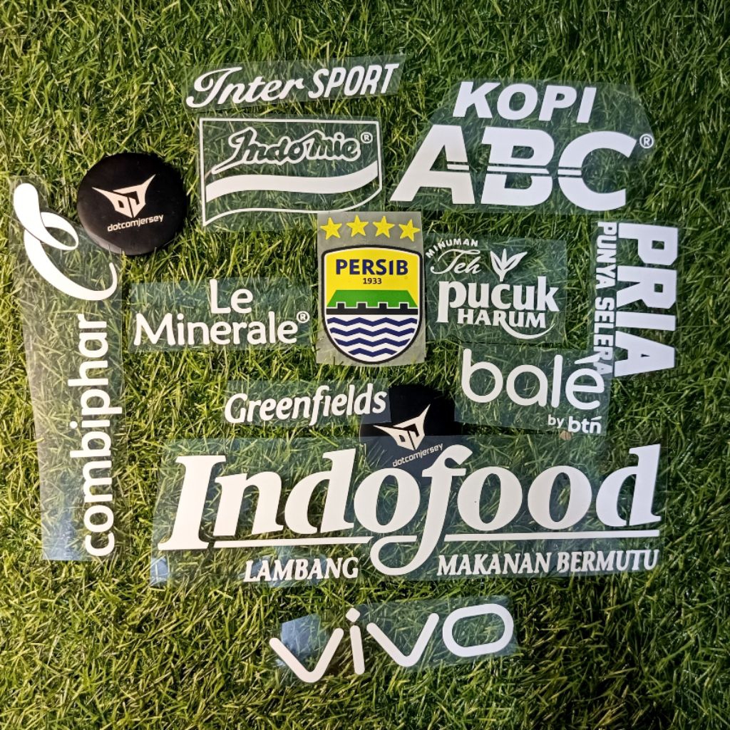 sablon remake tambahan sponsor persib