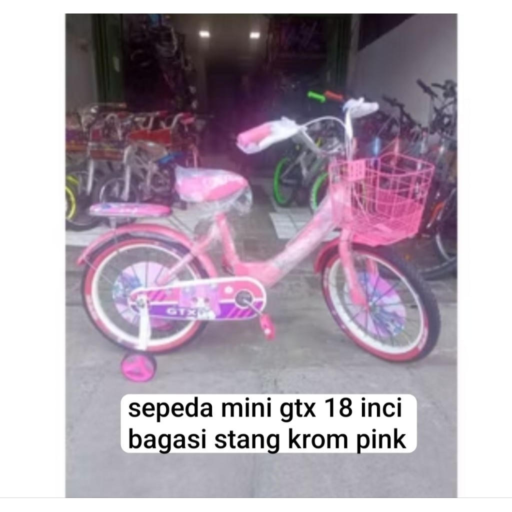 sepeda mini anak GTX 18 inci krom