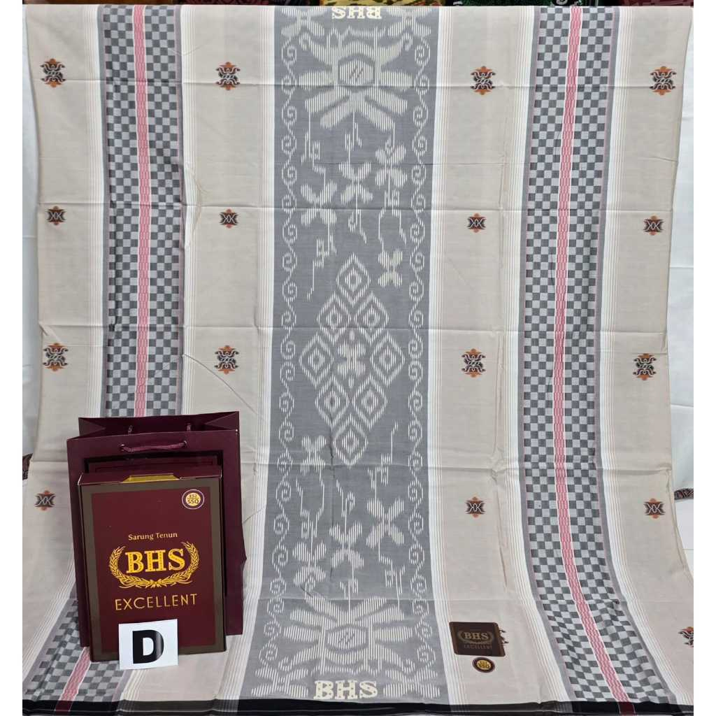 Sarung BHS Classic Tenun Asli Original Motif Klasik Pria Dewasa Adem Nyaman Sarung Santri Motif Mewa
