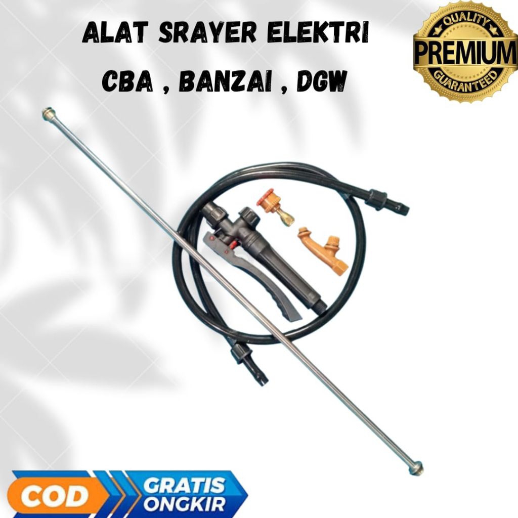 PAKET LENGKAP  Selang / Handle / Stik / konektor / Nozzel LSA / sprayer (CBA, TARGET, Tanikaya, ABC,