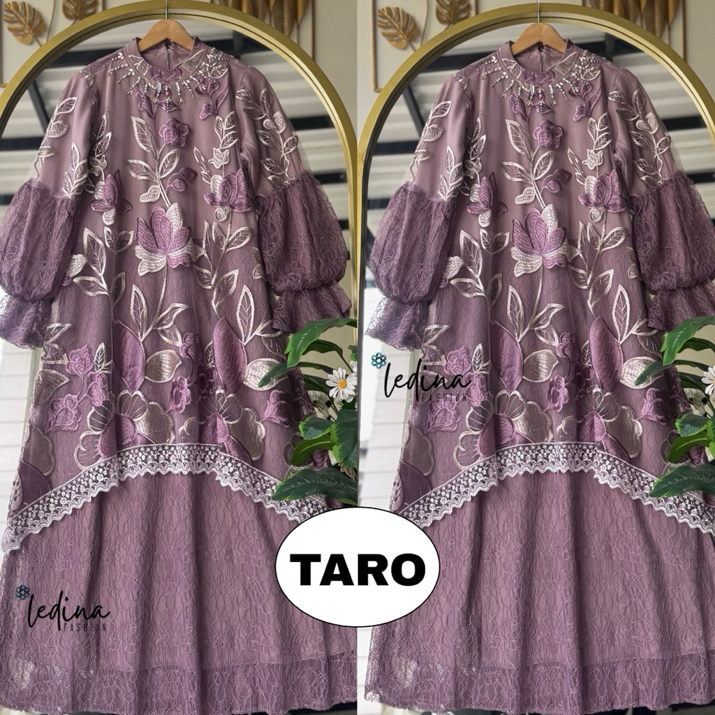 INARA DRESS MALAY BY LEDINA FASHION / GAMIS TERBARU / GAMIS BROKAT / GAMIS MELAYU