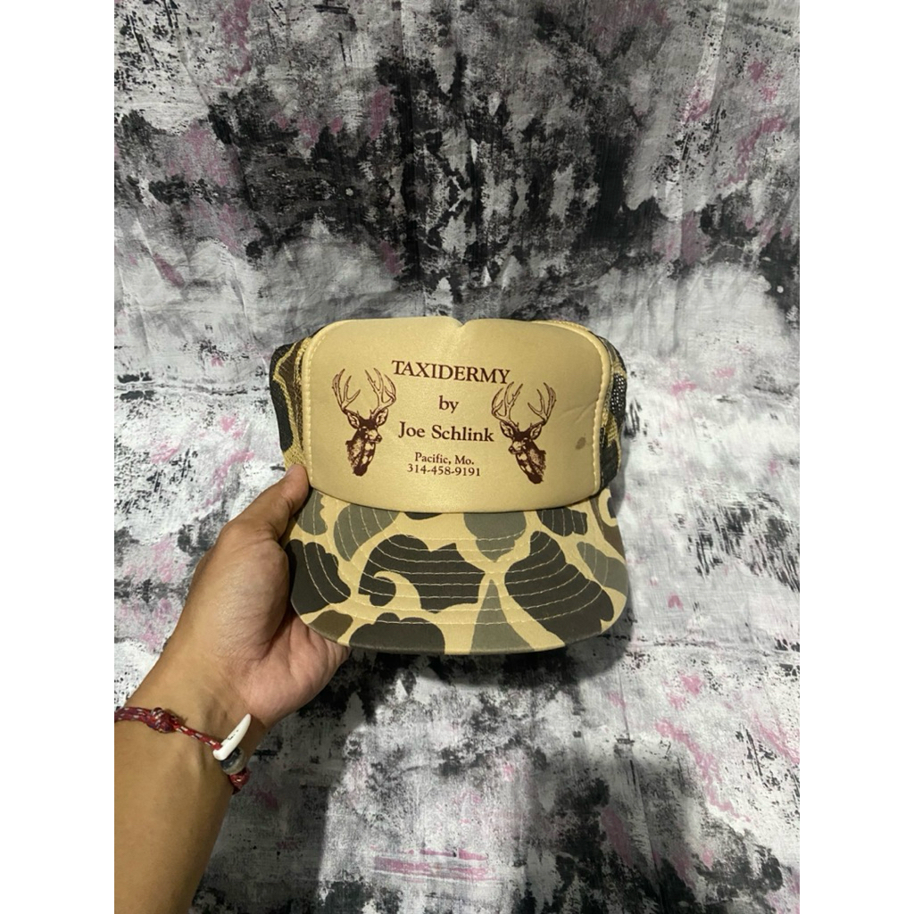 topi trucker vintage camo