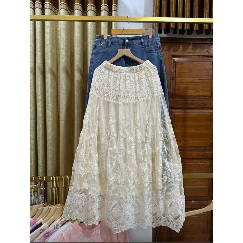 rok tutu brukat import premium rok brukat import
