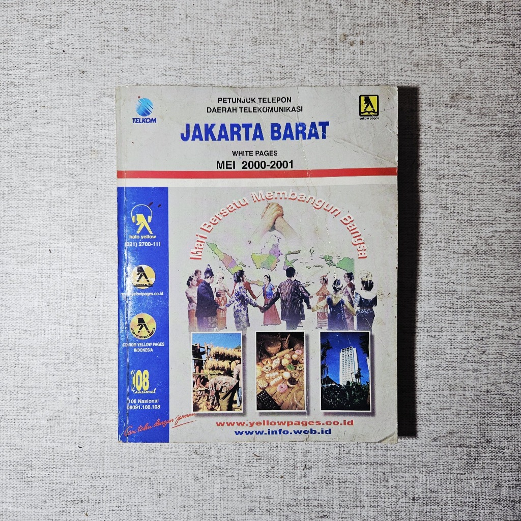 Buku Petunjuk Telepon Daerah Telekomunikasi Jakarta Barat White Pages Mei 2000 2001: TELKOM Indonesi