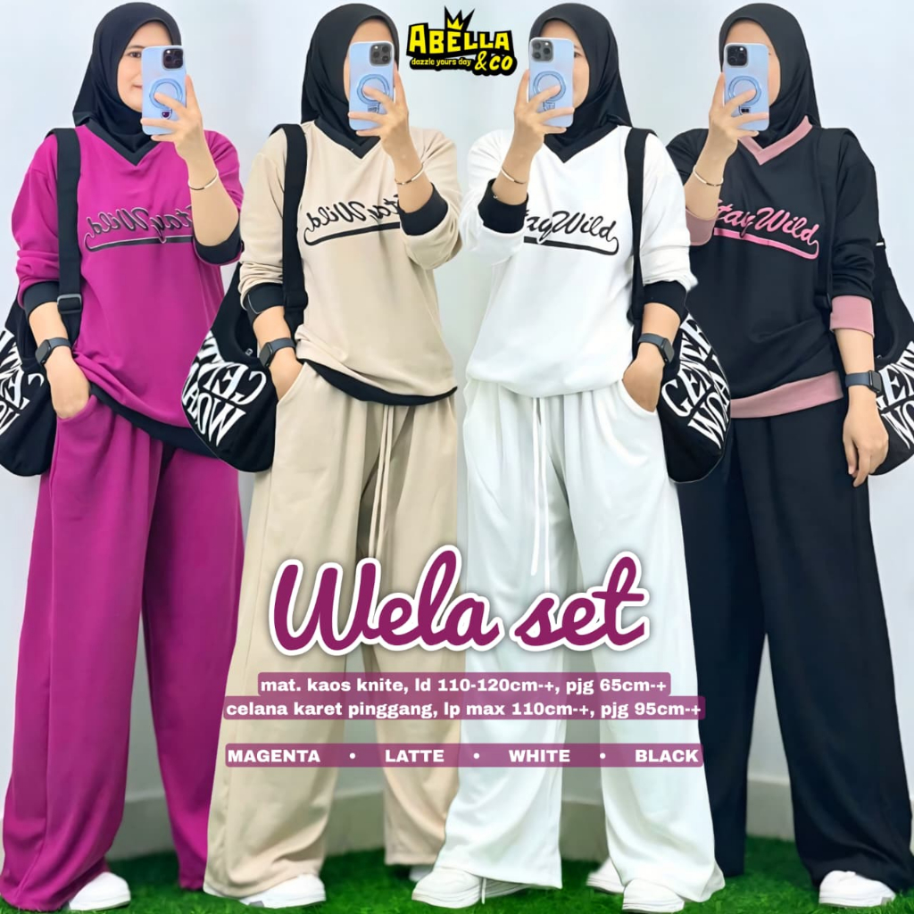 Pakaian Wanita HQ WELA SET From AbELLA FASHION STORE