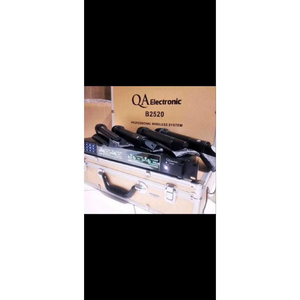 Mic Wireless QA Electronic B2520 By rdw Original -- 4buah Mic Pegang/Handheld