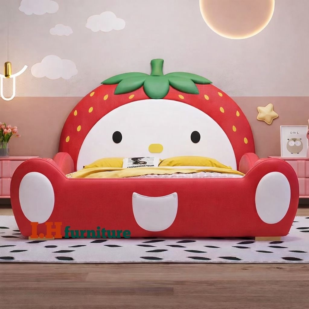 Tempat tidur anak karakter buah , ranjang anak cewek cowok lucu , dipan anak karakter lucu , tempat 