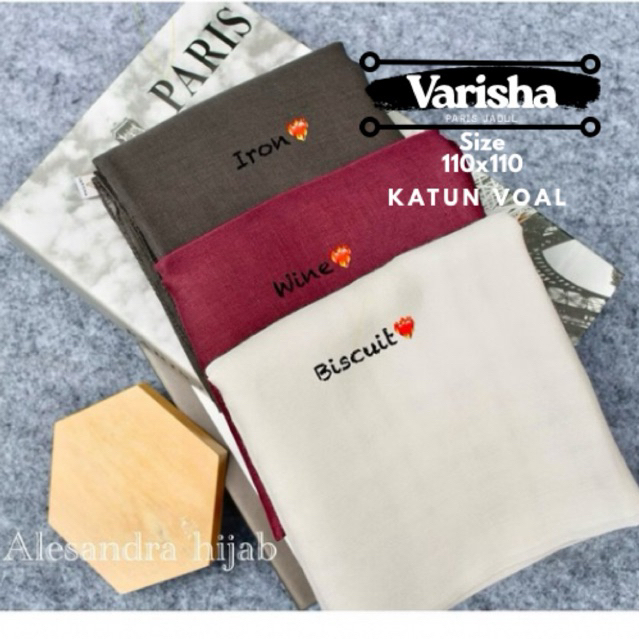 PARIS JADUL VARISHA SEGI EMPAT/Hijab Segi Empat Paris Jadul ORI VARISHA