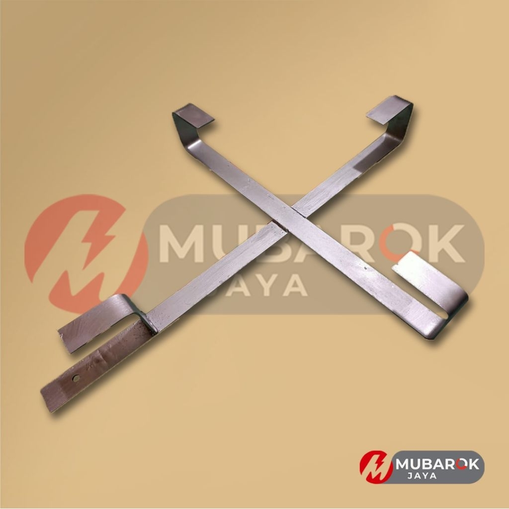 Fixing slack 70x80 MYREP DLL lebar plat 5cm tebal 5mm & 3mm / slack hanger / cable hanger / stang sl