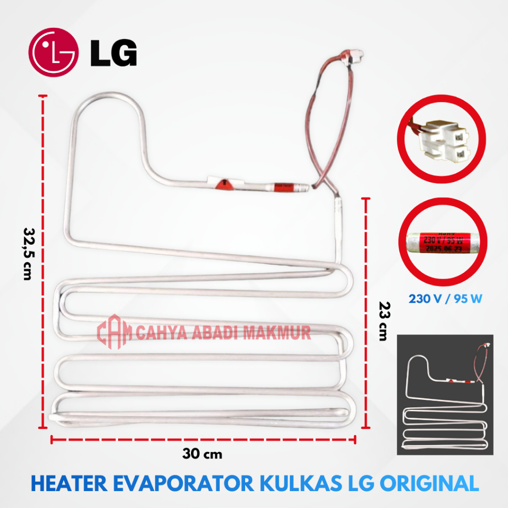 Heater Evaporator Kulkas LG Original – Heater Pemanas Evaporator LG Original