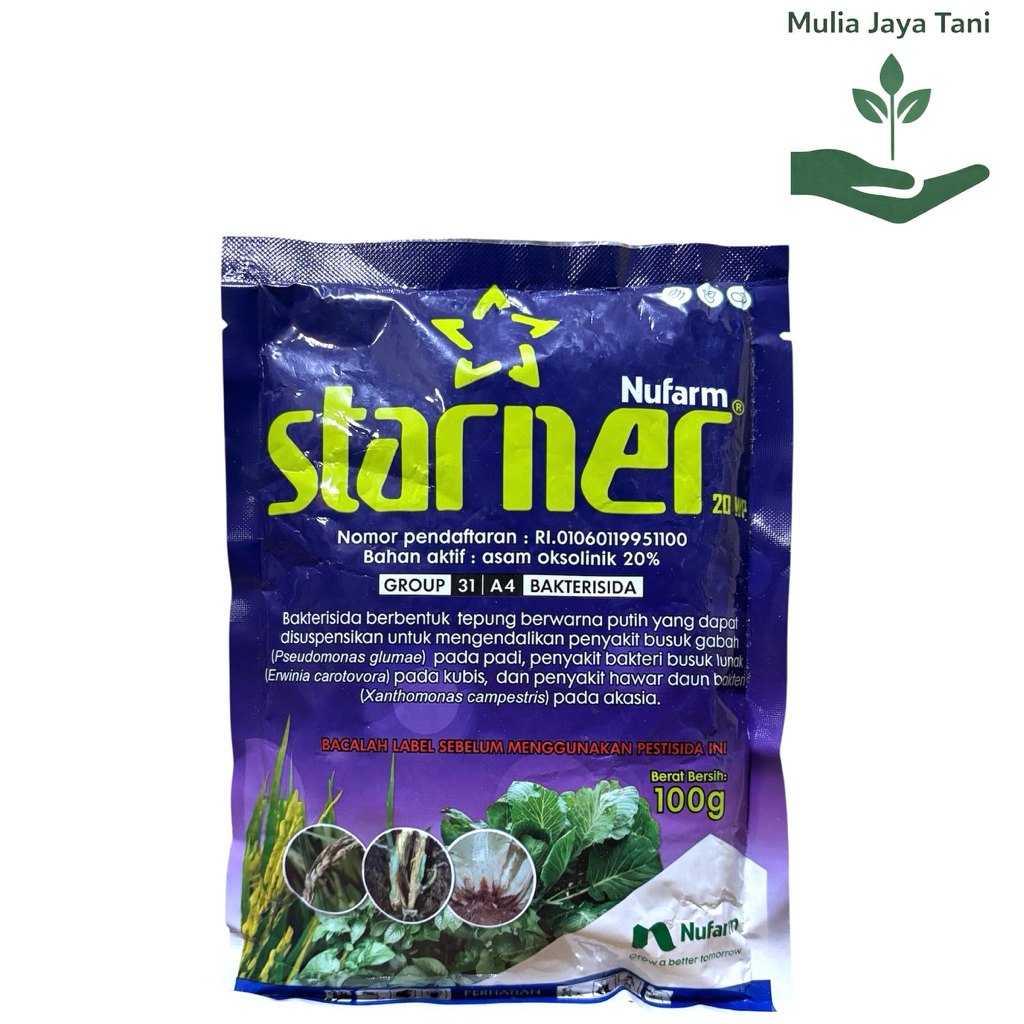 Bakterisida STARNER 20Wp Kemasan 100 Gram - Pengendali Layu Fusarium dan Layu Bakteri Starner