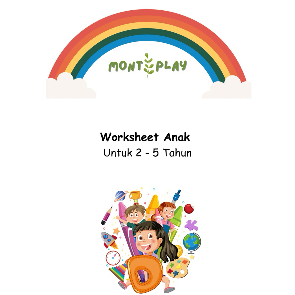 Worksheet anak | worksheet 2-5 tahun | worksheet PAUD | buku edukasi