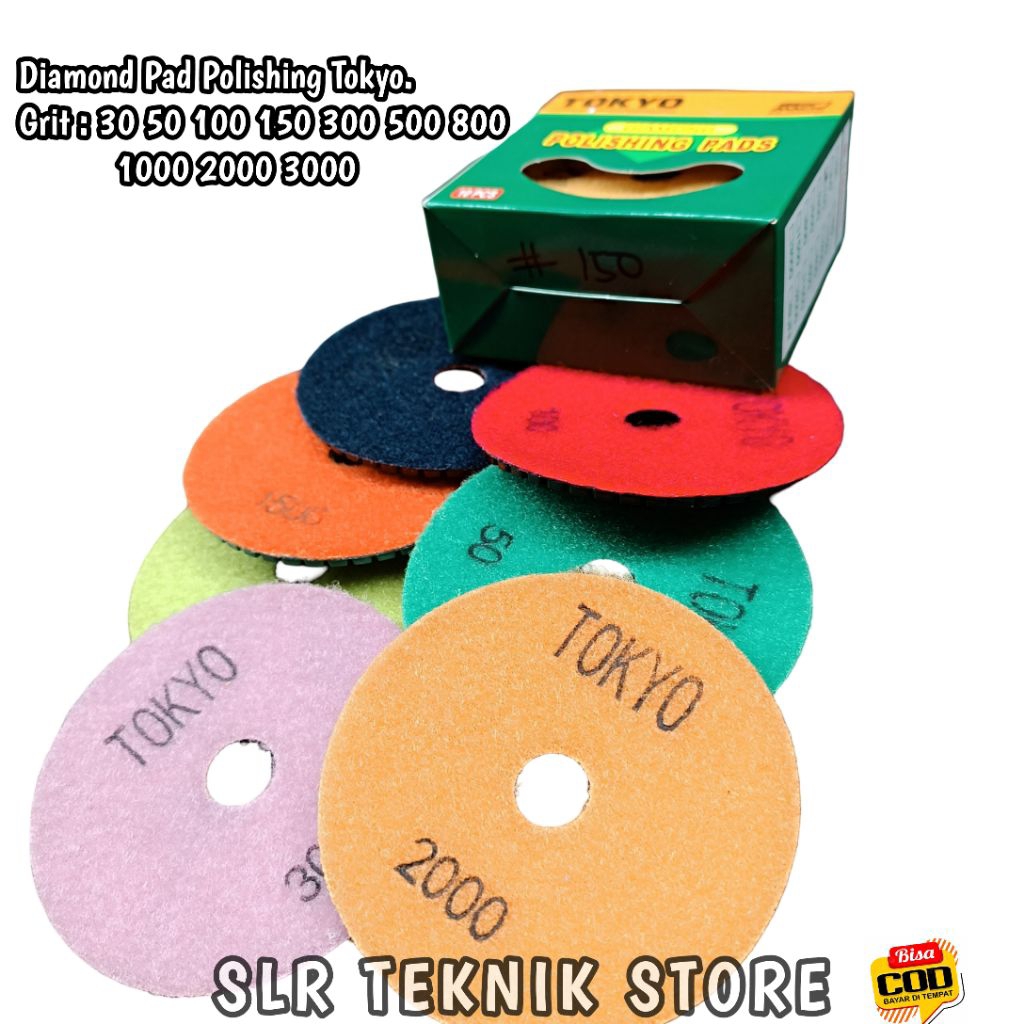 Diamond Pad TOKYO Polishing 4 inch Mata Gerinda Poles Ampelas