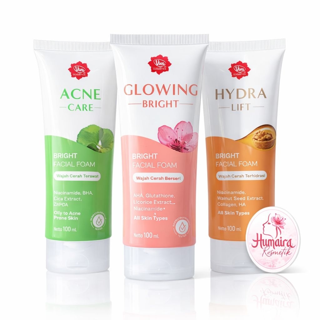 Viva Bright Facial Foam  Sabun Muka 100ml