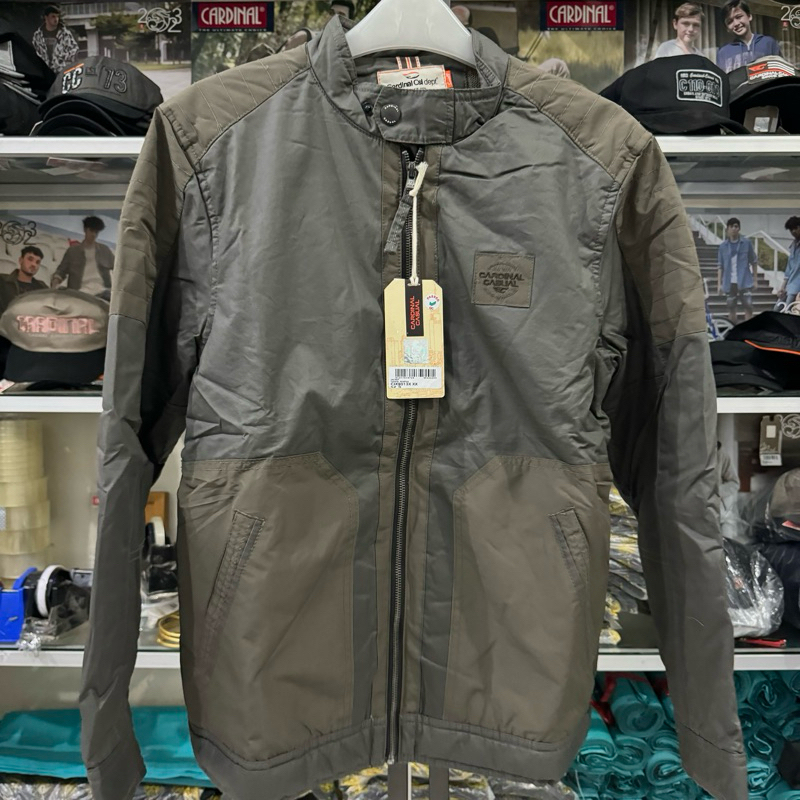 Jaket Cardinal Original Ukuran S Bahan Kanvas/Parasut