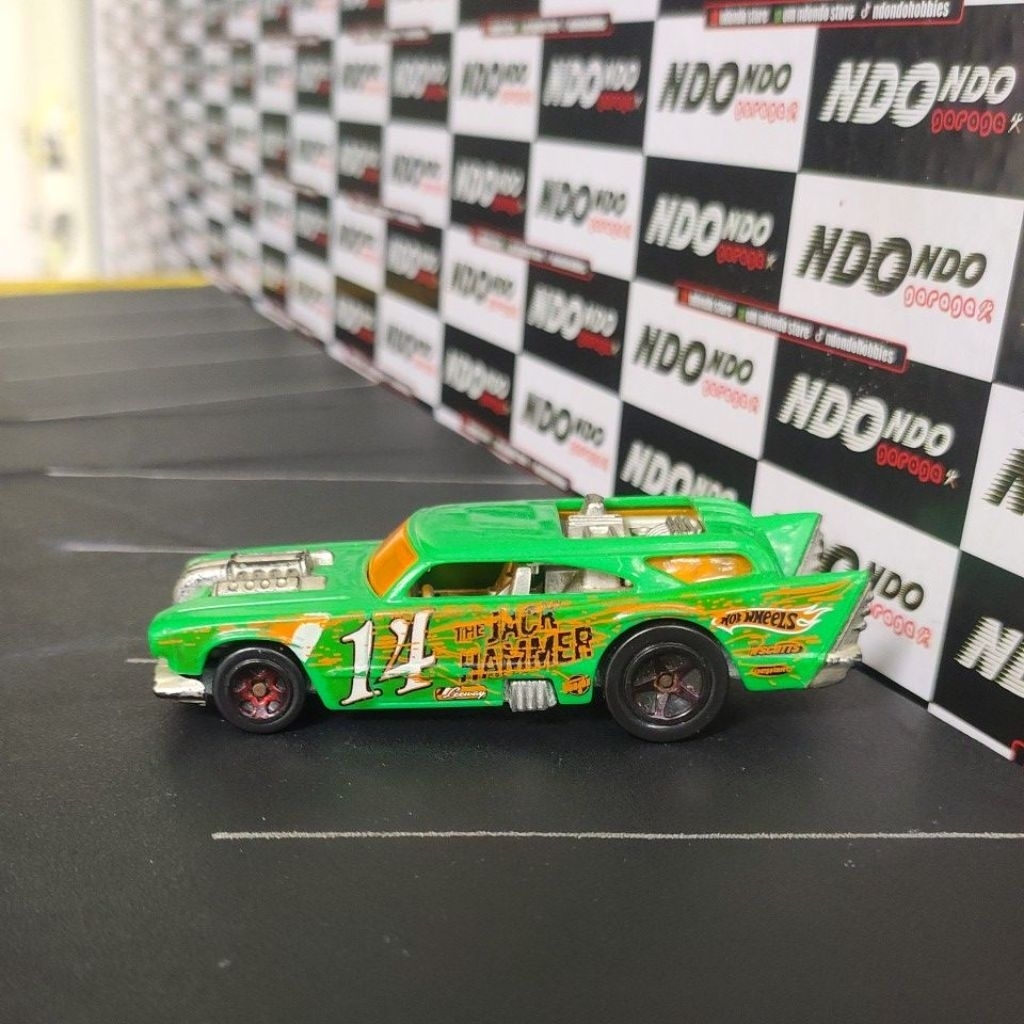 Hot Wheels Jack Hammer Green 2nd Loose Giftpack 2010