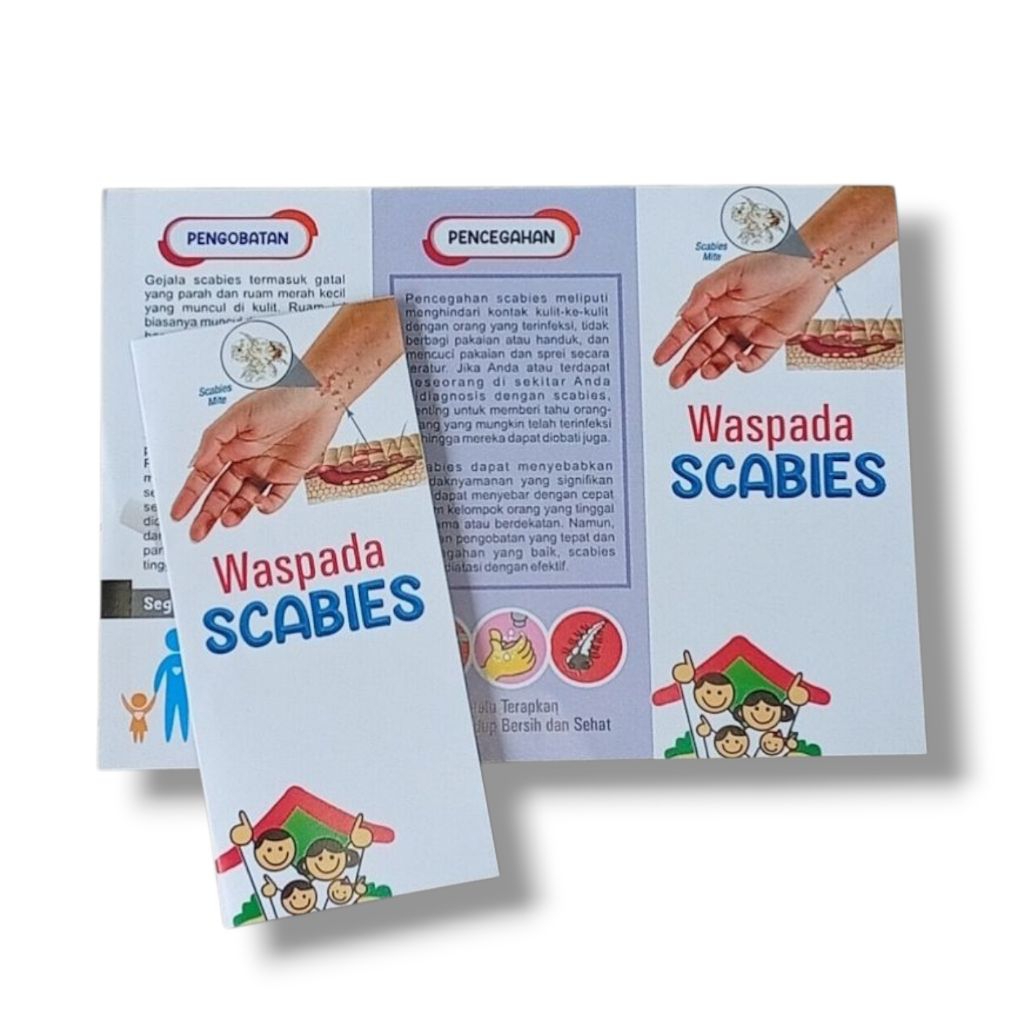 Leaflet Edukasi Scabies | Penyakit Kulit Kudis | Brosur Kesehatan