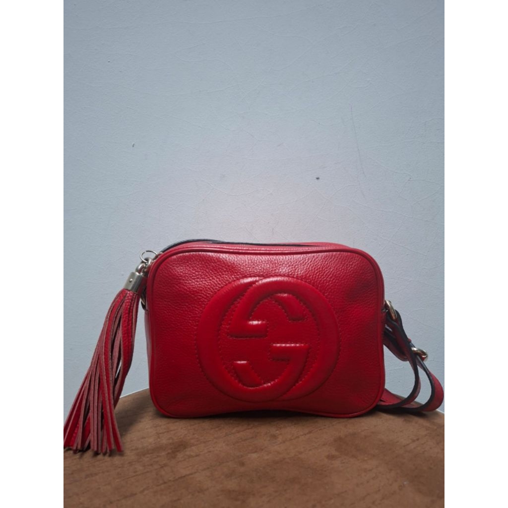 Gucc1 Soho, Camera bag, Sling bag kulit asli