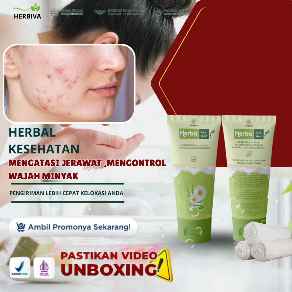 Face Wash Bariklana 100ml Original Pembersih Wajah yang Membantu Mengontrol Minyak ,Merawat Kulit Se
