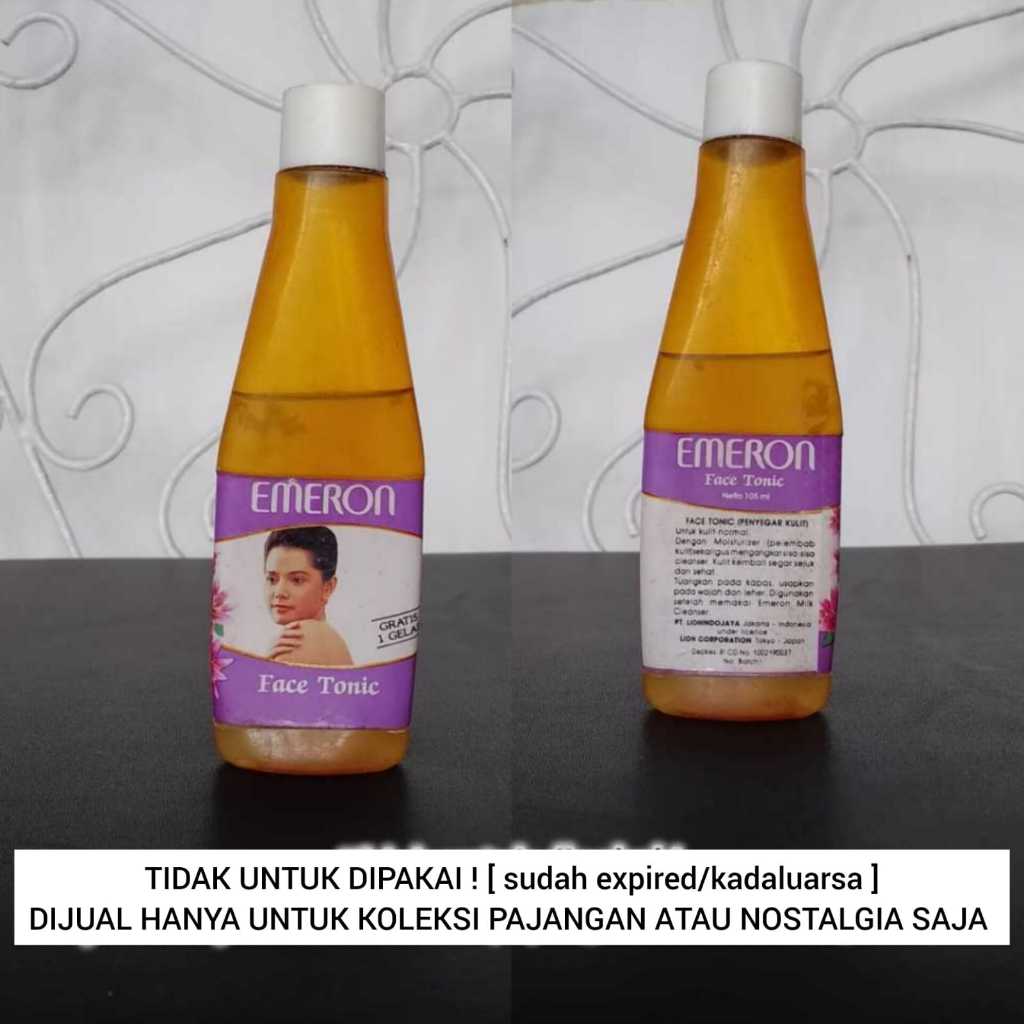 [ TIDAK UNTUK DIPAKAI ] KOLEKSI PRODUK JADUL EMERON FACE TONIC LAWAS ASLI HANYA UNTUK PAJANGAN SAJA