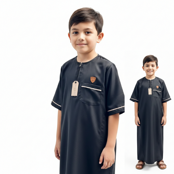GAMIS ANAK LENGAN PENDEK MADINAH JUBAH ANAK LAKI LAKI MADINAH TERBARU