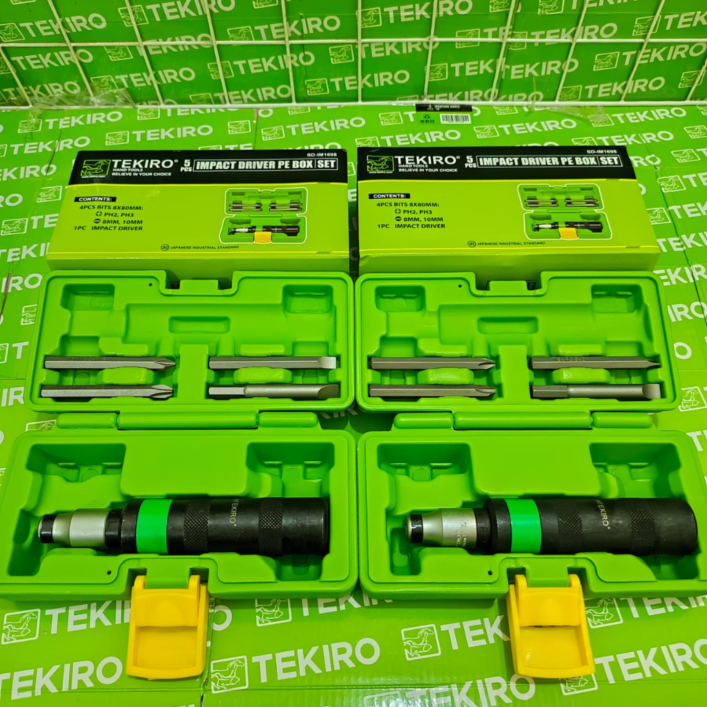 Tekiro Obeng Ketok 5 Pcs Box Pe -Obeng Ketok 5 Pcs Box - Alat Perkakas  bengkel motor