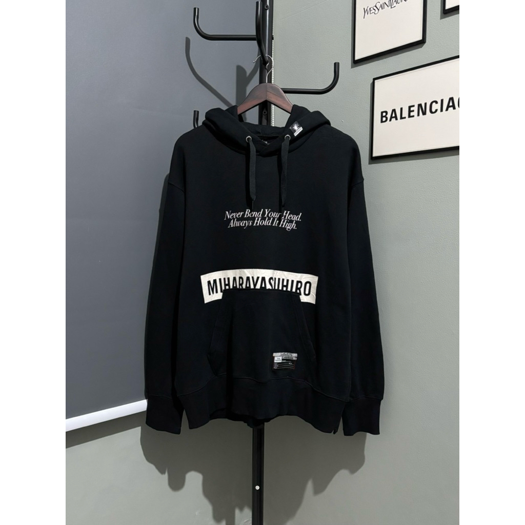 GU x MIHARAYASUHIRO PULLOVER HOODIE BLACK
