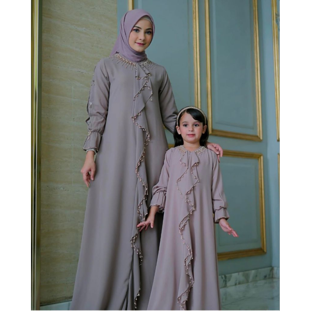 NAZMA DRESS by JAVINA OFFICIAL  /  GAMIS NASMA LUXURY BY JAVINA  /   NAZMA BEADS JAVINA  /  GAMIS LE