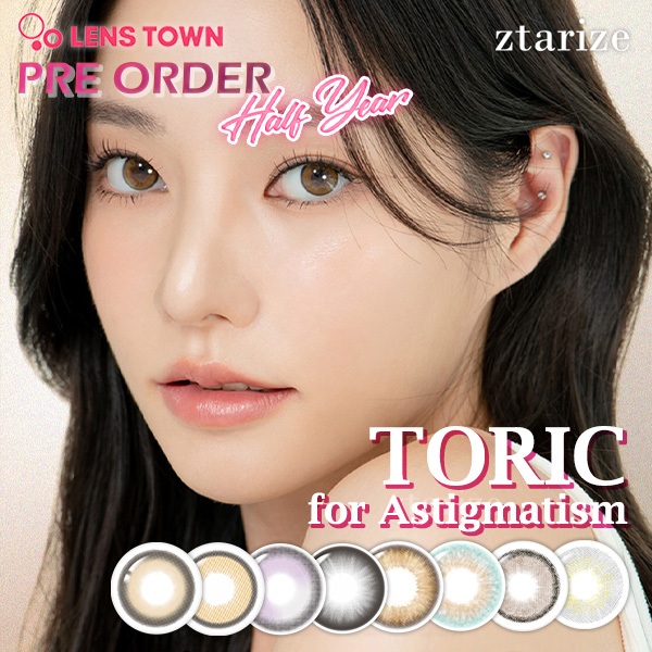 ztarize - Pre Order - LENSTOWN 6 Months Toric Soft Contact Lens 1 Pc Softlens Natural Lensa Kontak K