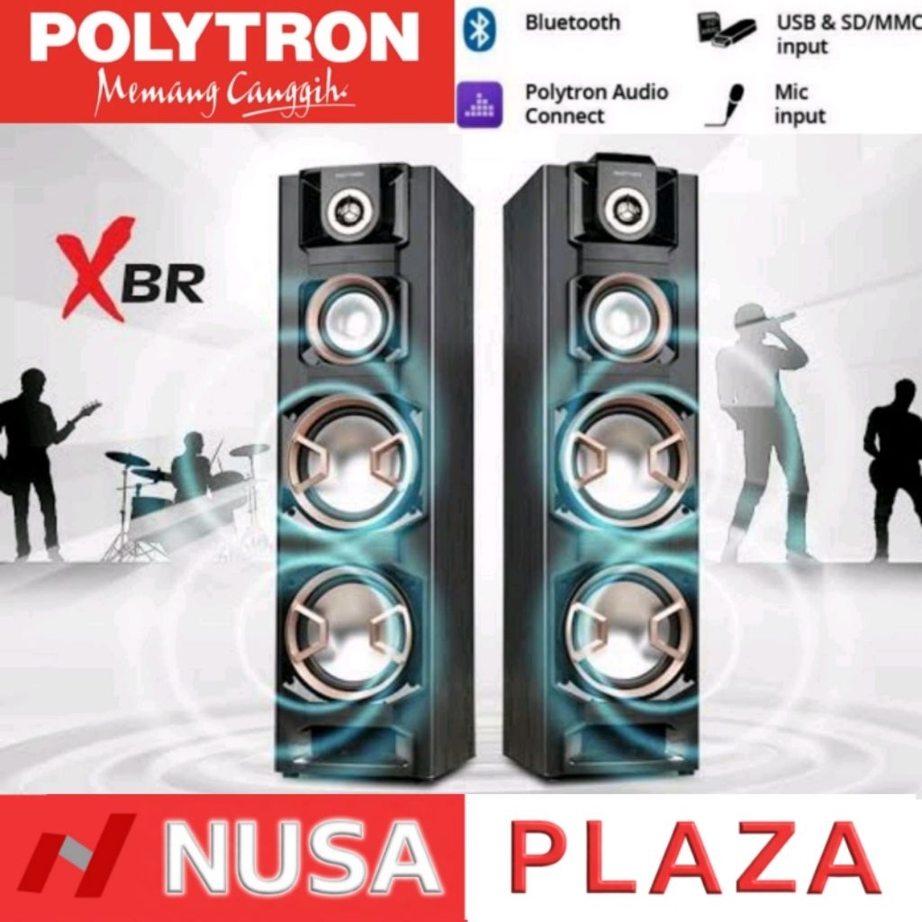 SPEAKER POLYTRON PAS-8EF28 AKTIF BLUETOOTH XBR (KHUSUS MEDAN)