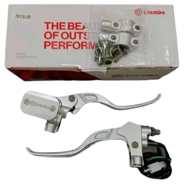 Master Rem Depan Brembo Kotak Warna Silver Universal Set Kanan Kiri