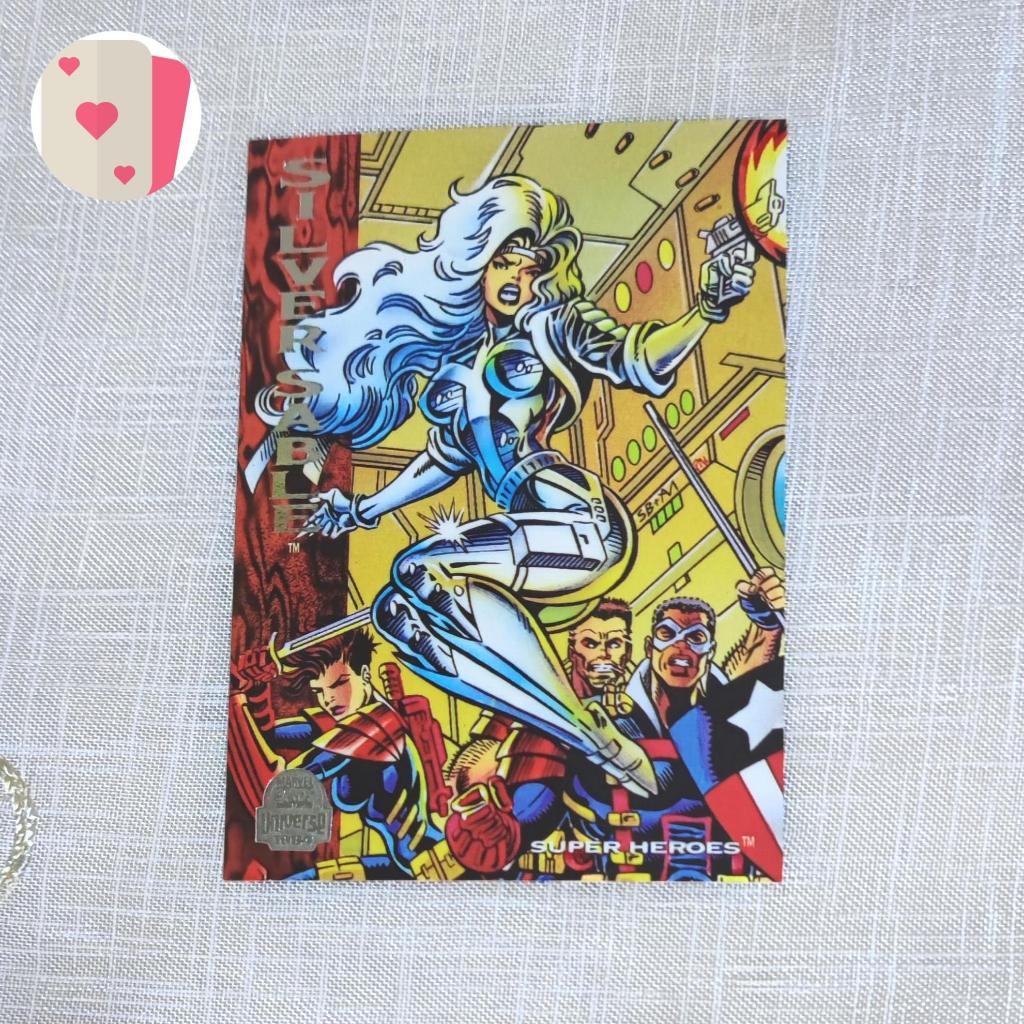 Kartu Marvel Universe Silversable Super Heroes 1994 #196