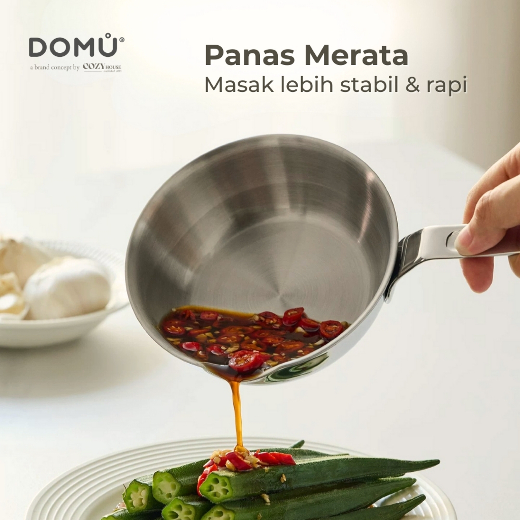 COZYHOUSE Panci Kecil Stainless 316 Wajan Mini 16cm Frypan - RYKER